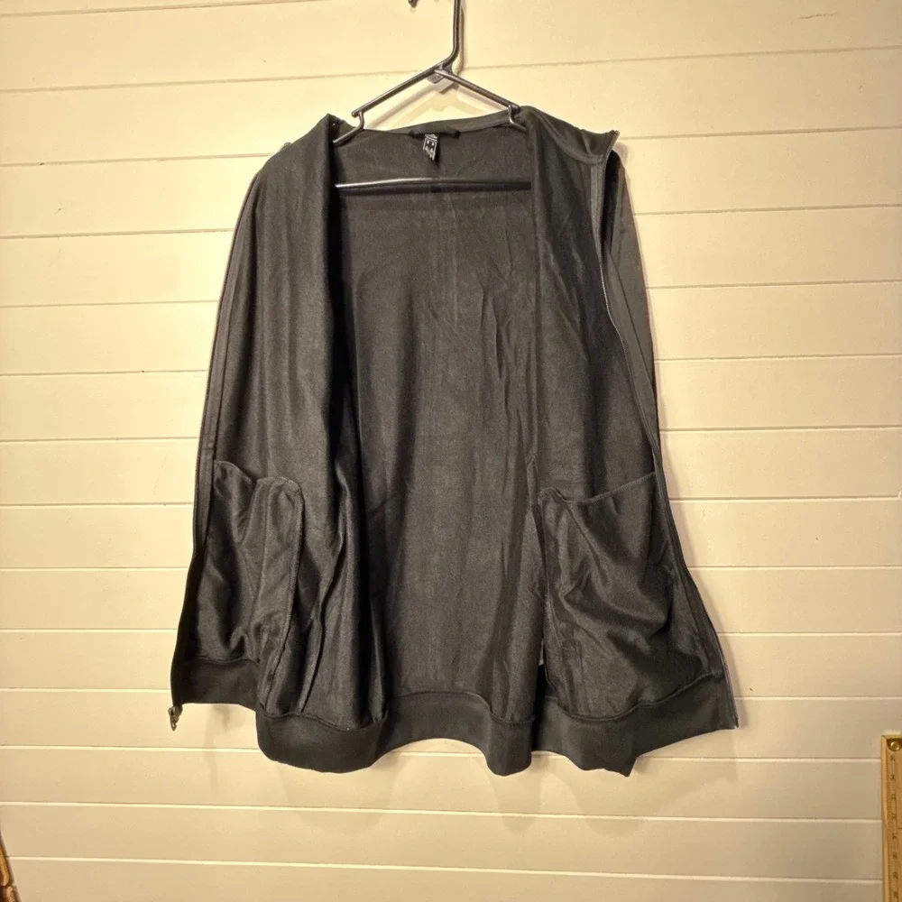 Adidas Primegreen Track Jacket Mens MT Medium Tall Black Full Zip Sporty NWOT